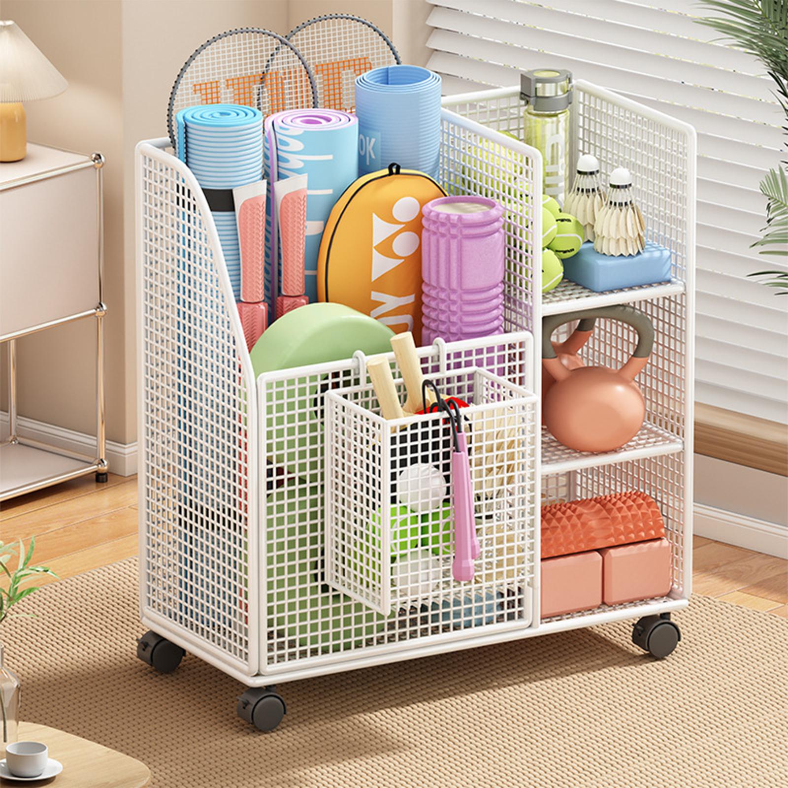 Home Gym Yoga Mat - Yoga Pad Storage Rack Iron Moveable