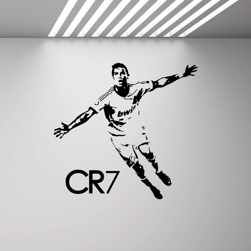 Home Gym Layout - Ronaldo Poster Wall Decal CR7 Sign