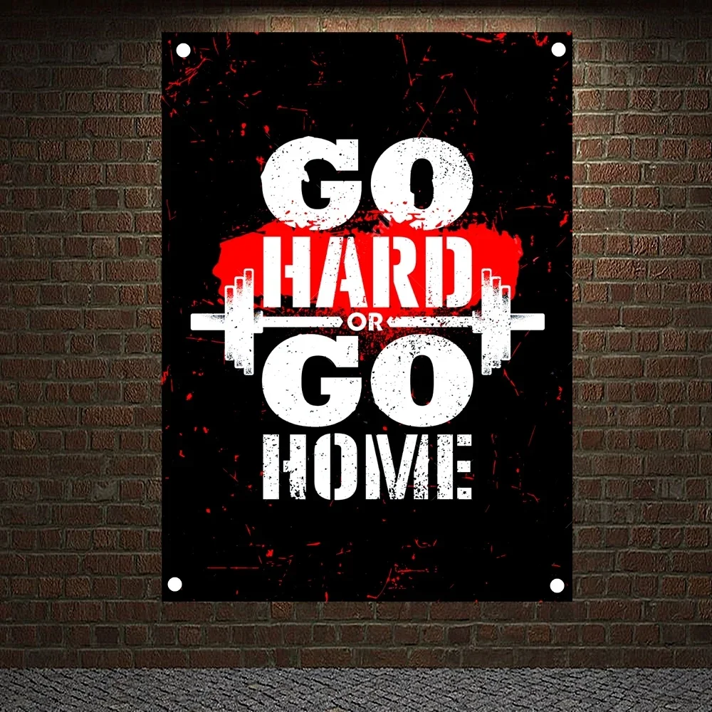 Home Gym Yes Or No - GO HARD OR GO HOME Motivational