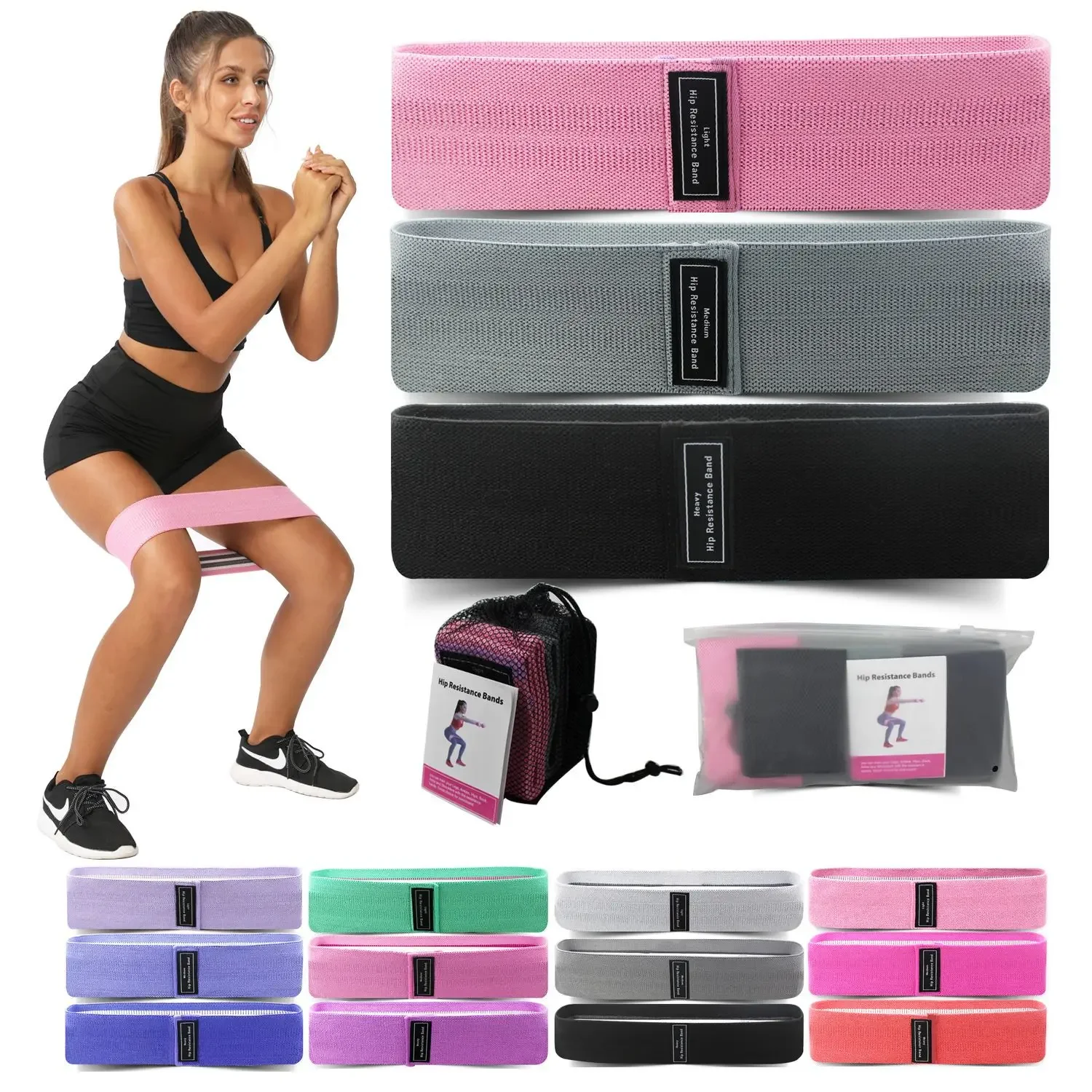 Home Gym Organization - 1/2/3PCS Elastic Bands Fitness Resistance Bands