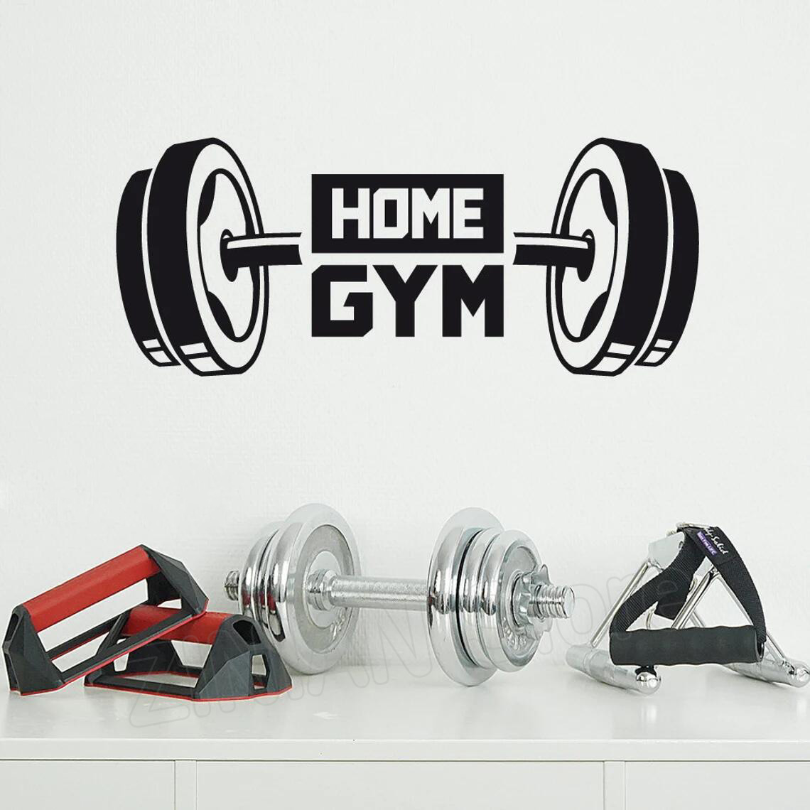 Home Gym Layout - Fitness Home Gym Decor Wall Sticker