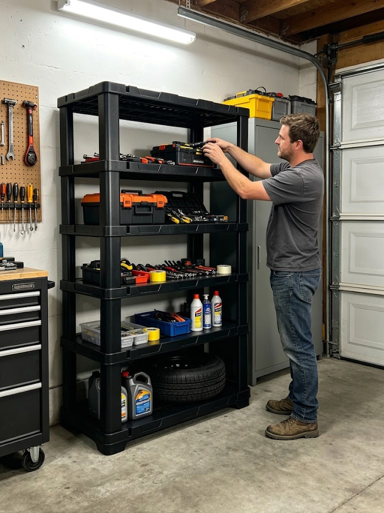 4 & 5 Tier Plastic Storage She - Home Gym Organization review and price