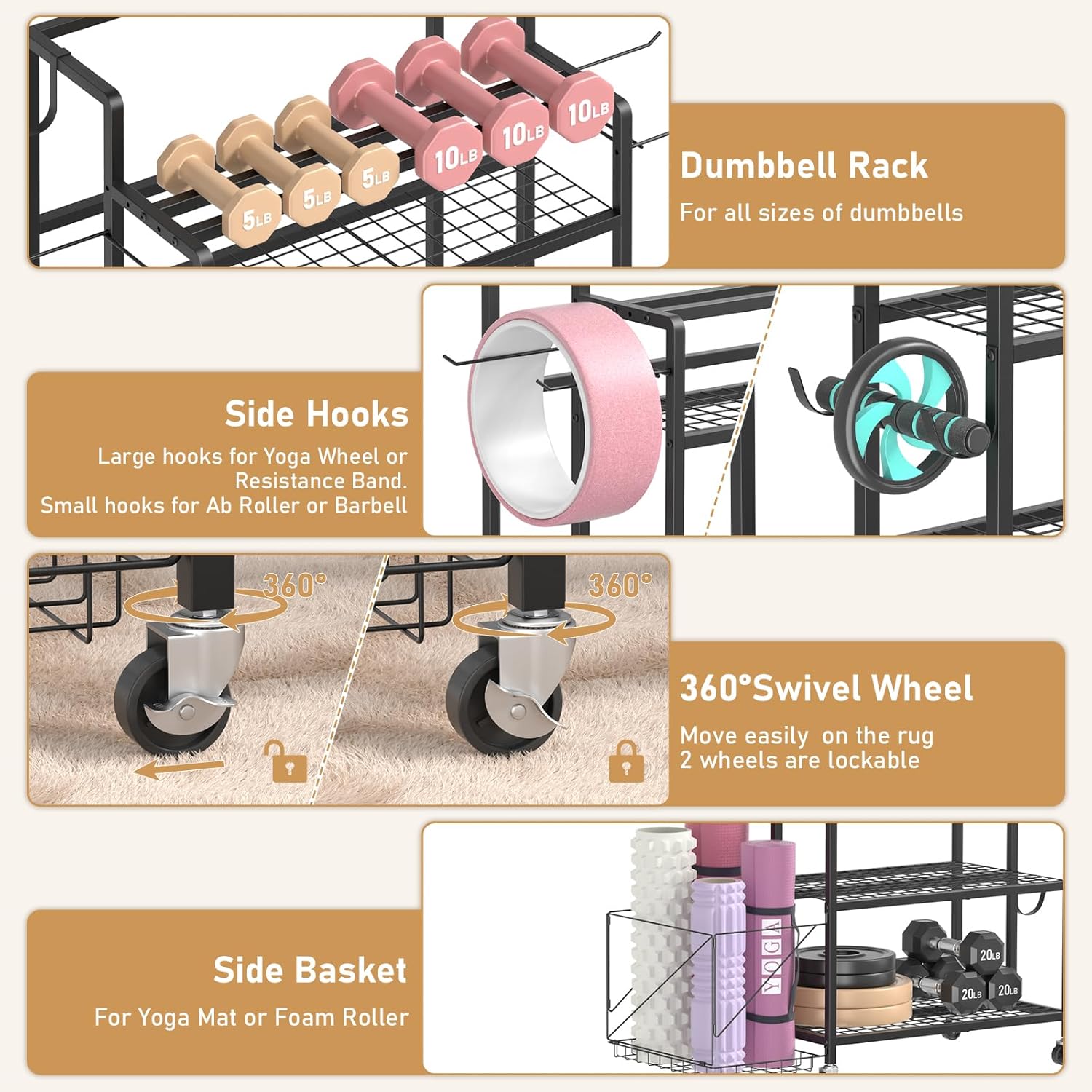 Home Gym Storage, No Material  - Home Gym Dumbbell Workout review and price