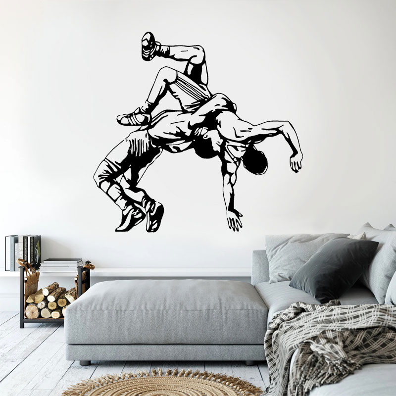 Wrestling Throw Wall Decals Vi - Home Gym Layout review and price