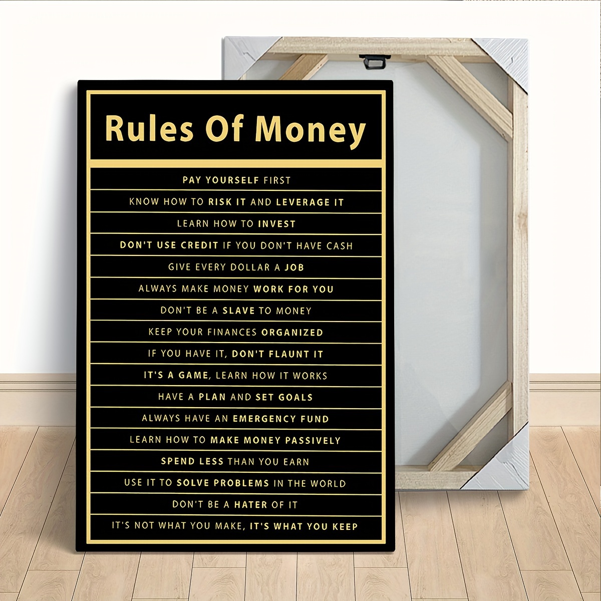 Wood Framed Motivational Canva - Home Gym Yes Or No review and price