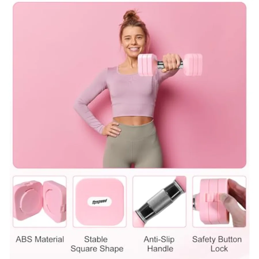 15LB 20LB 30LB 40LB 50LB Adjus - Home Gym Dumbbell Workout review and price