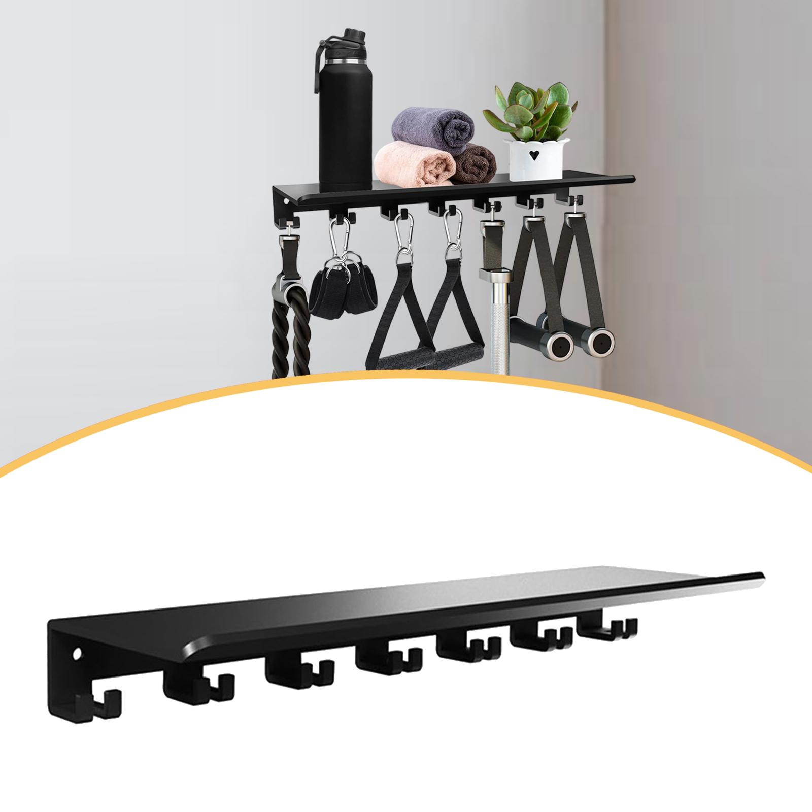 Floating Shelf with Hooks Meta - Home Gym Organization review and price