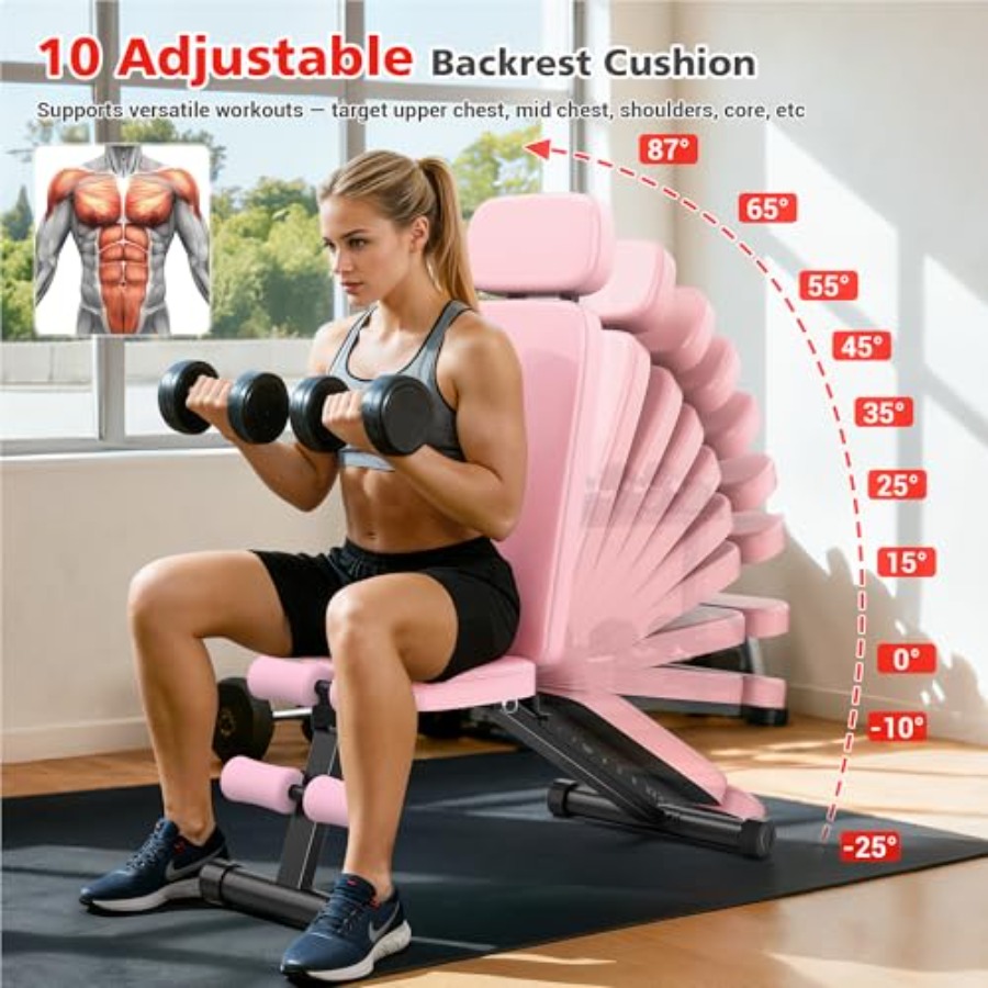 Adjustable Weight Bench with 1 - Home Gym Weight Bench review and price