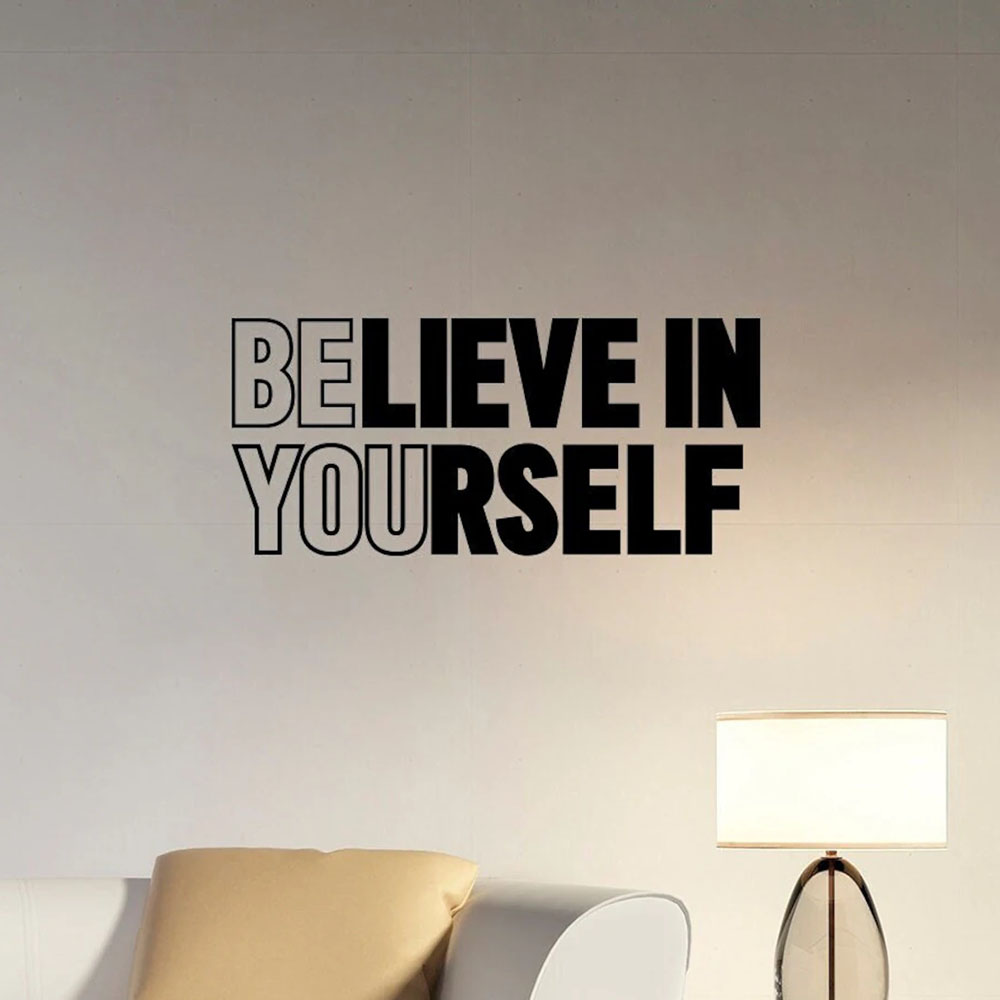 Believe in Yourself Wall Decal - Home Gym Layout review and price