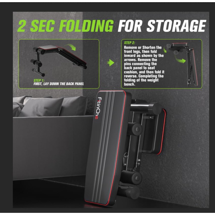 Adjustable Folding Weight Benc - Home Gym Weight Bench review and price