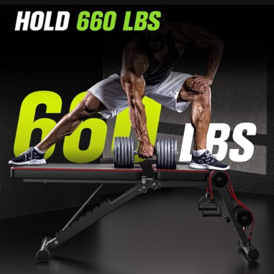 Adjustable Folding Weight Benc - Home Gym Weight Bench review and price