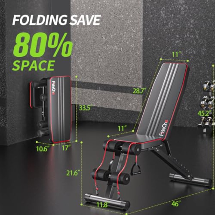 Adjustable Folding Weight Benc - Home Gym Weight Bench review and price