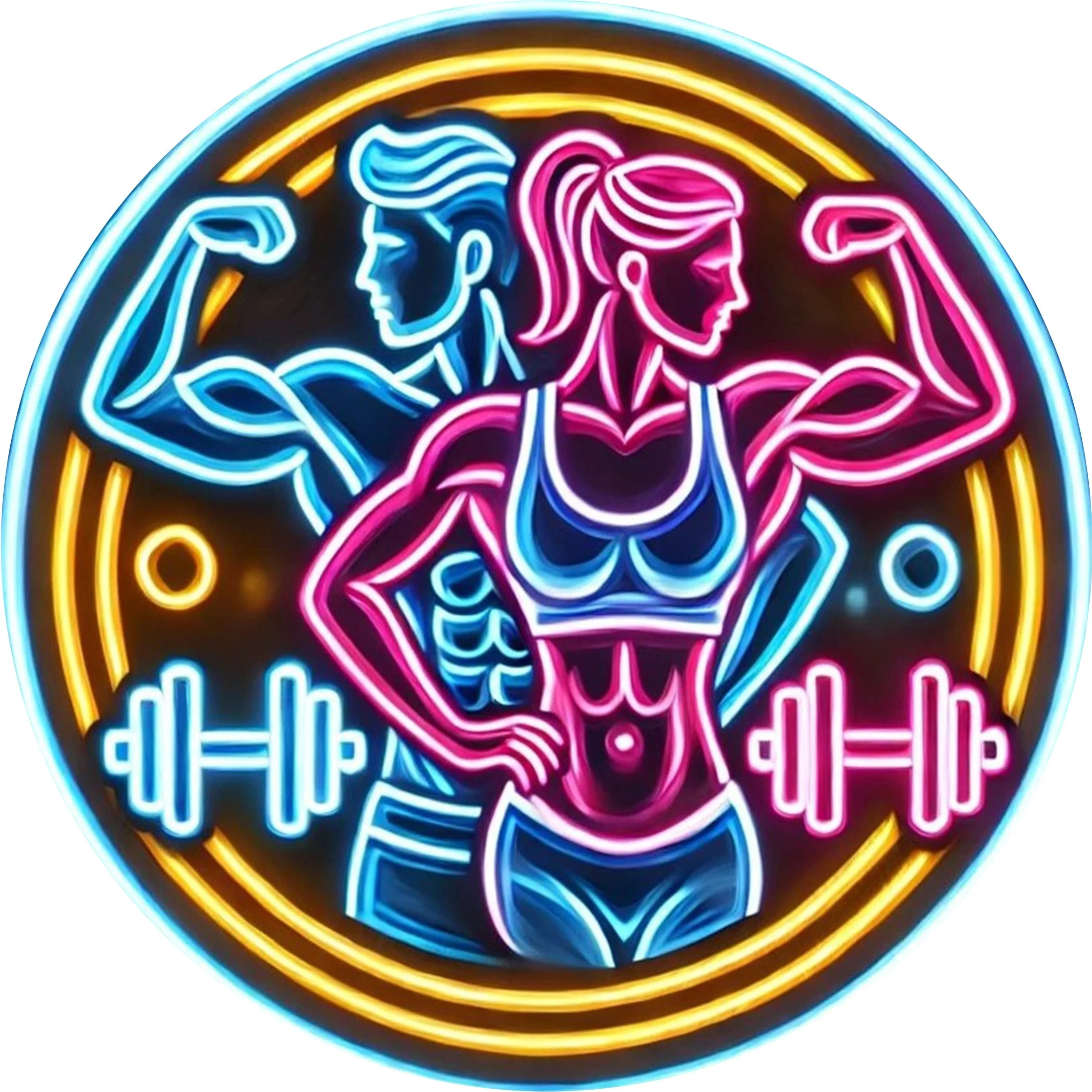 2D Metal Sign Fitness Gym Neon - Home Gym Dumbbell Workout review and price