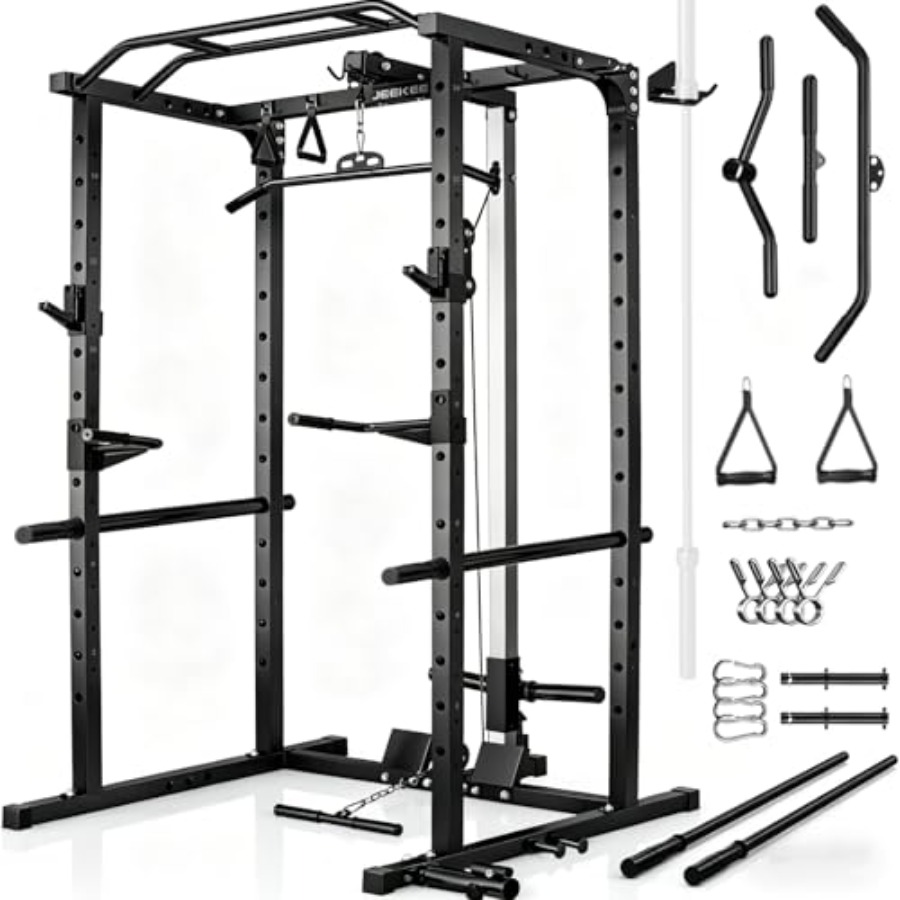 Home gym power rack with LAT p - Home Gym Multifunctional review and price