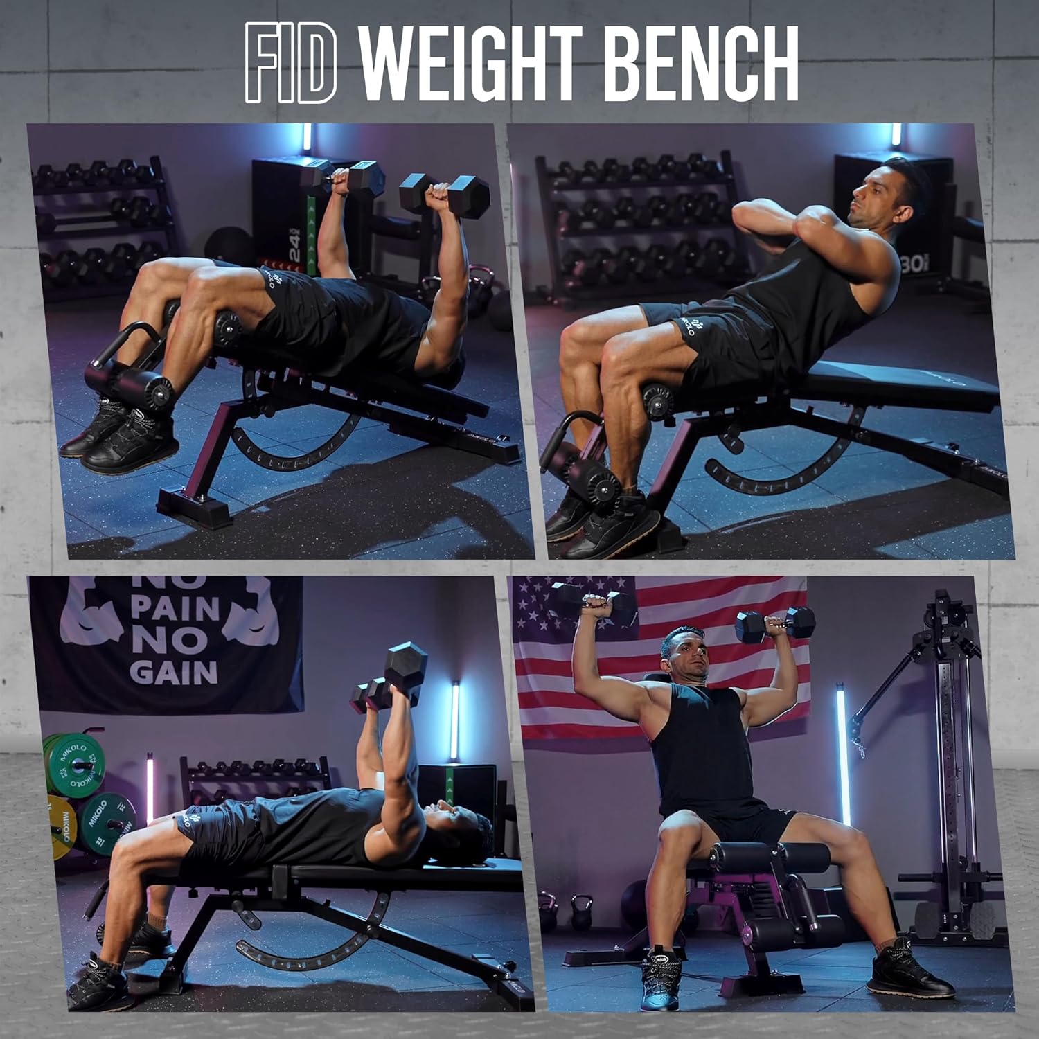 Home Gym Weight Bench - Steel  - Home Gym Weight Bench review and price