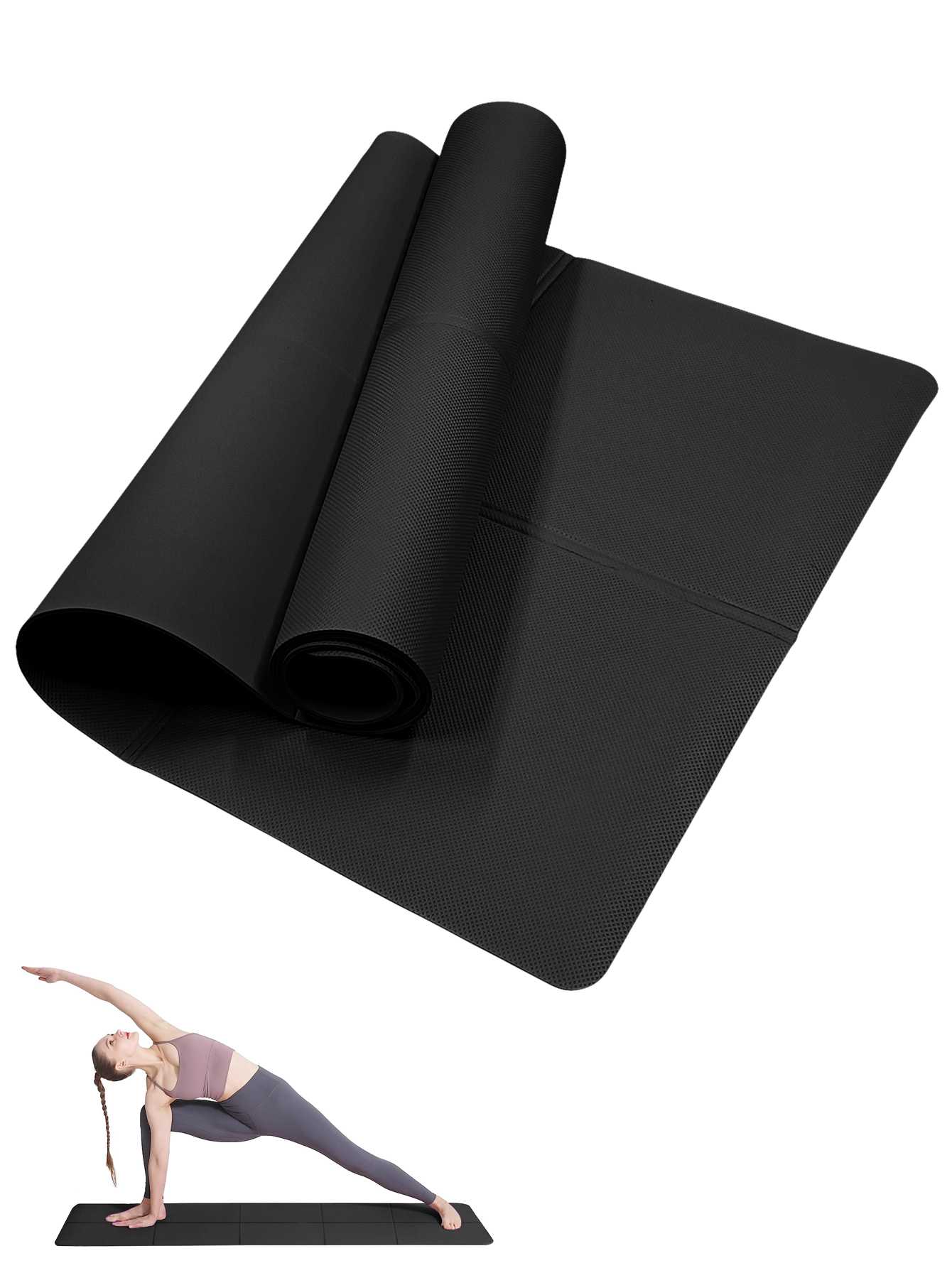 Foldable Yoga Mat Black Eco Fr - Home Gym Yoga Mat review and price