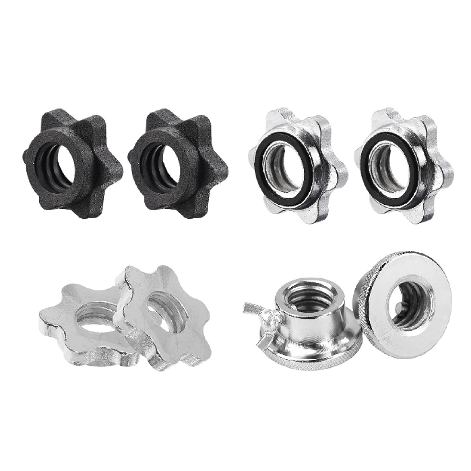 2Pcs Barbell Screw Collars Equ - Home Gym Dumbbell Workout review and price