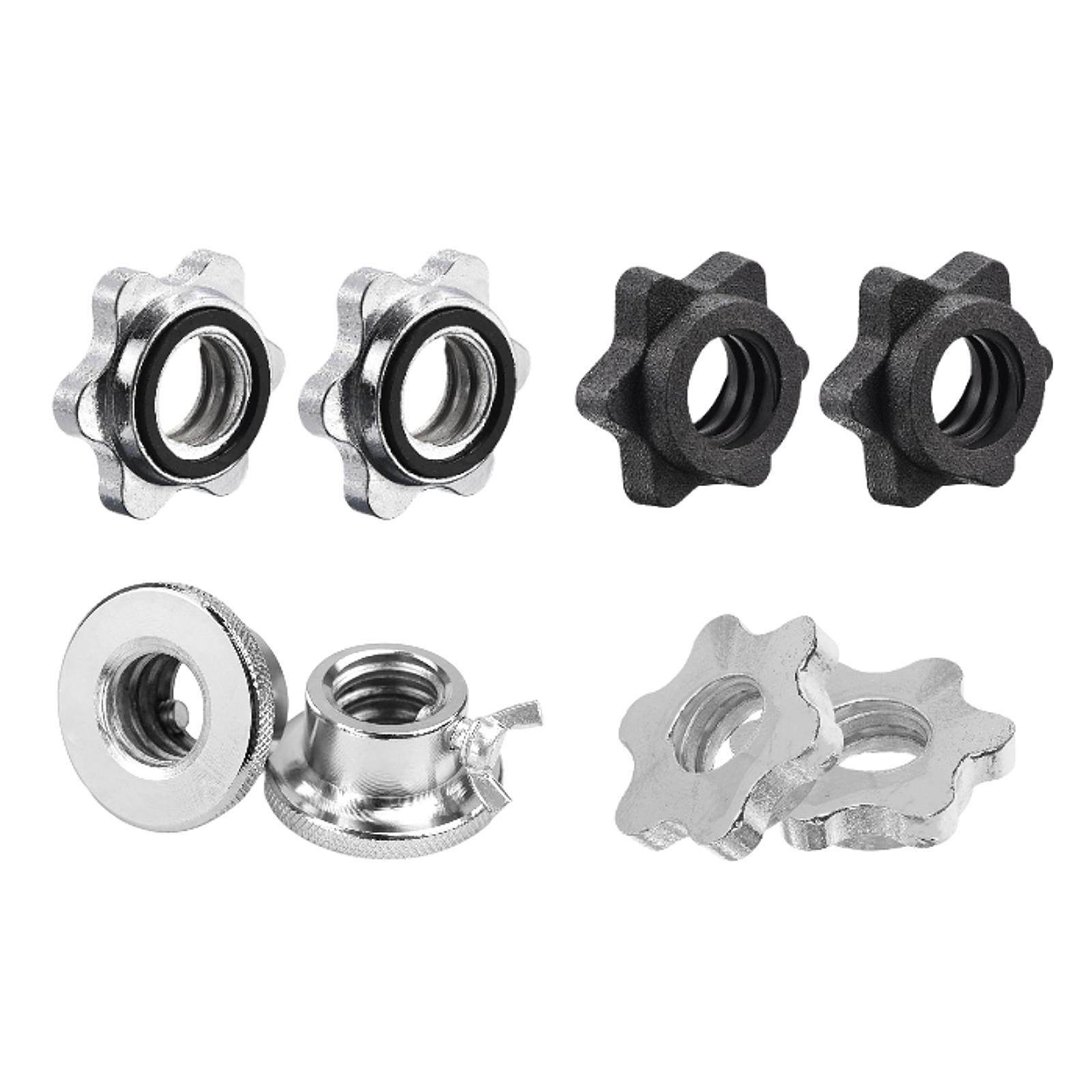 2Pcs Barbell Screw Collars Equ - Home Gym Dumbbell Workout review and price